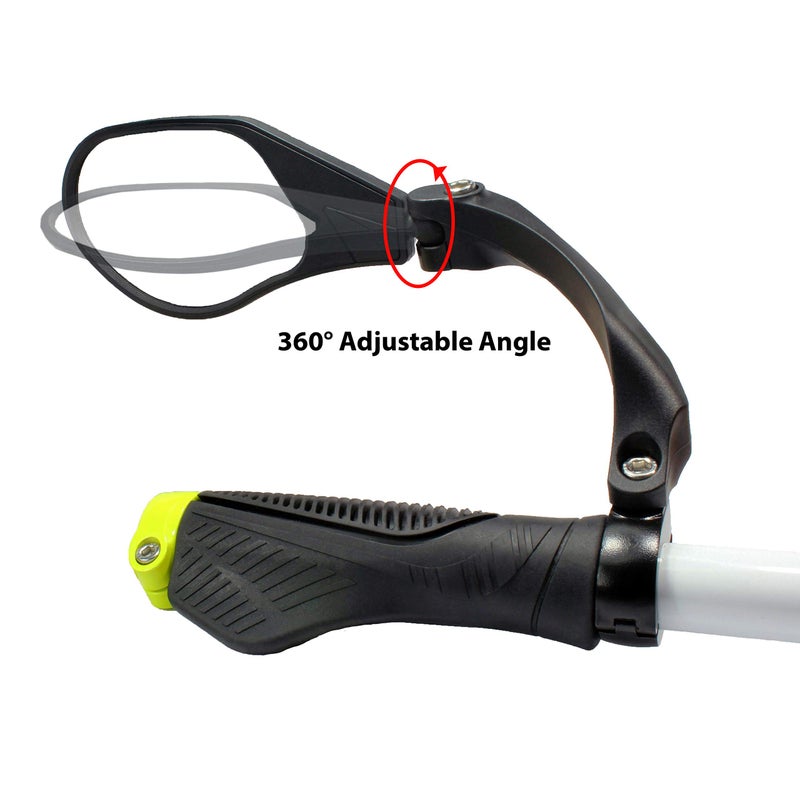 Hafny New Handlebar Bike Mirror, HD,Blast-Resistant, Glass Lens, HF-MR088LS (Left) (HF-M903LS-FR01 (Handlebar Fitting Left Side, Silver Glass)) - Image 4